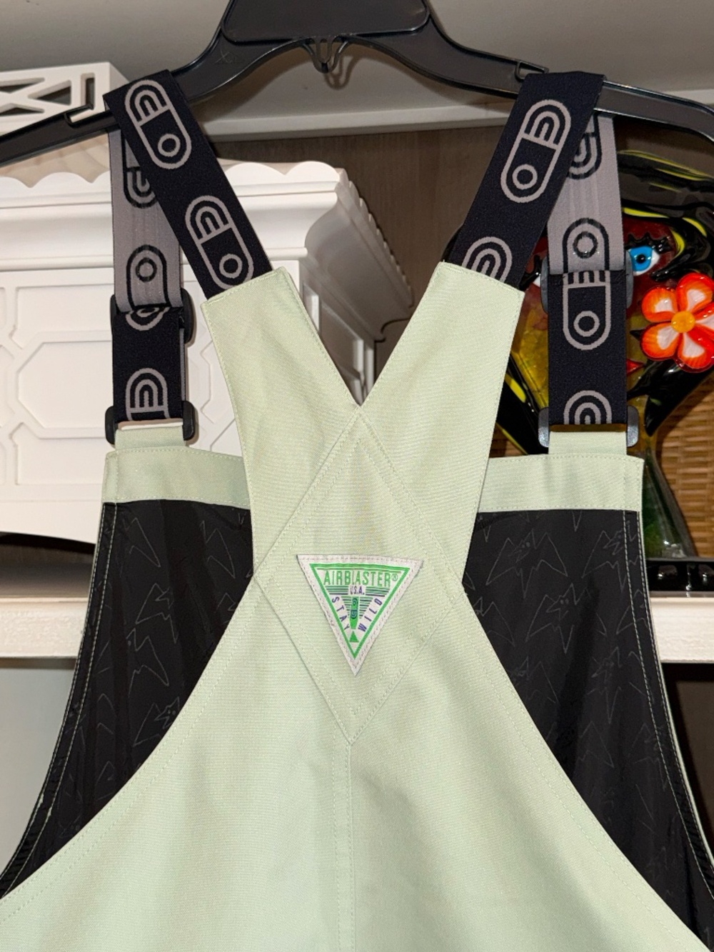 Airblaster glacier series Large L Hot bibs ski matcha green flaw - Picture 12 of 14